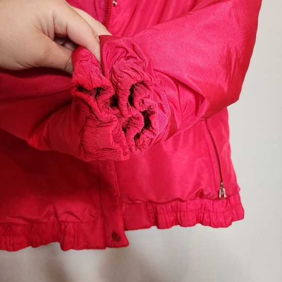 1st Down Pink Goose Down Coat. Kids size 8. - Picture 5 of 16